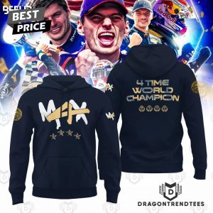 4 Time World Champion Max Verstappen M4X Hoodie