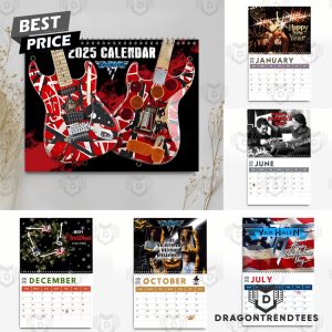 Van Halen Band New Year 2025 Calendar