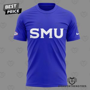 SMU Mustangs Football For Fans 3D T-Shirt – Blue