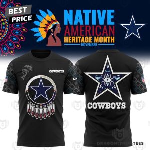 Dallas Cowboys 2024 Native American Heritage Month 3D T-Shirt