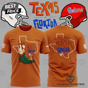 Texas Longhorns x Florida Gators 3D T-Shirt – Orange