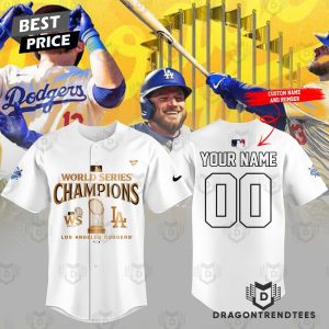 Personalized Los Angeles Dodgers Champions World Series 2024 Baseball Jersey