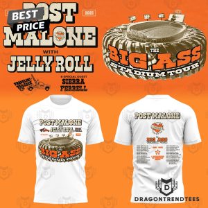 Post Malone With Jelly Roll The Fools For You 3D T-Shirt – White