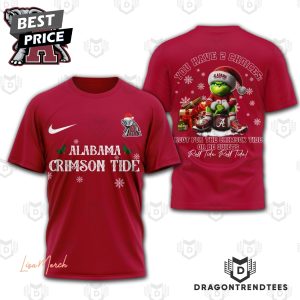 Alabama Crimson Tide Roll Tide Roll Tide 3D T-Shirt