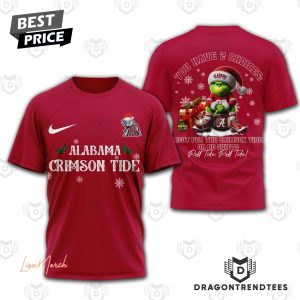 Alabama Crimson Tide Roll Tide Roll Tide 3D T-Shirt