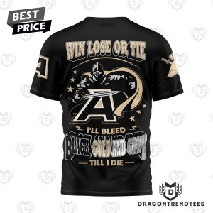 Army Black Knights Win Lose Or Tie 3D T-Shirt – Black