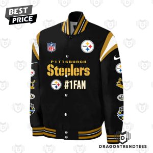 I May Not Be In Pittsburgh But Im A Pittsburgh Steelers Fan Wherever I Am Baseball Jacket