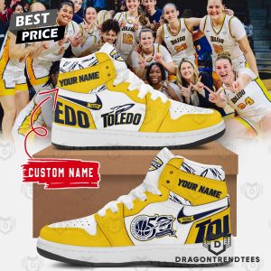 Personalized Toledo Rockets Women Basketball 50th Anniversary Air Jordan 1 High Top