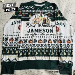 Jameson Happiest The Happiest Drink On Earth Ugly Christmas Sweater