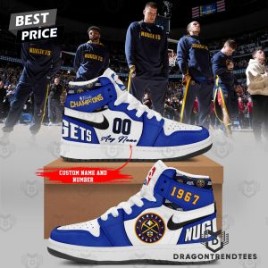 Personalized Denver Nuggets 1967 Air Jordan 1 High Top