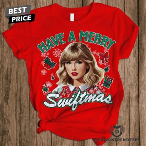 Taylor Swift – Have A Merry Swiftmas Pajamas Set – Red