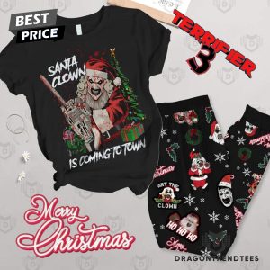 Terrifier 3 – Santa Clown Is Coming To Town Pajamas Set