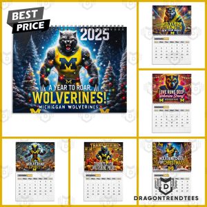 Michigan Wolverines – A Year To Roar Wolverines 2025 Calendar