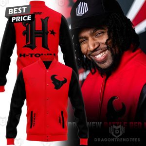 Houston Texans Battle Red Baseball Jacket