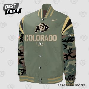 Colorado Buffaloes Football 2024 Military Appreciation Baseball Jacket