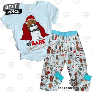 We Bare Bears Merry Christmas Pajamas Set – Blue