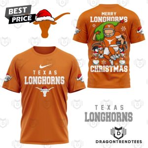 Texas Longhorns – Merry Longhorns Christmas 3D T-Shirt