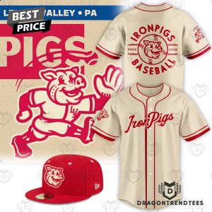 Personalized Lehigh Valley IronPigs 50s-style Fauxback Baseball Jersey