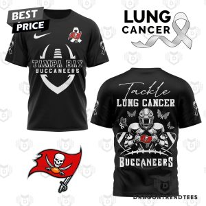 Tampa Bay Buccaneers Tackle Lung Cancer 3D T-Shirt