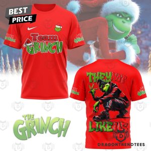 Team Grinch – They Not Like Us 3D T-Shirt – Red