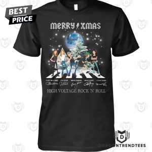 AC DC High Voltage Rock N Roll Merry Xmas Unisex T-Shirt