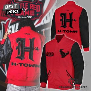 Houston Texans Battle Red 2024 Baseball Jacket