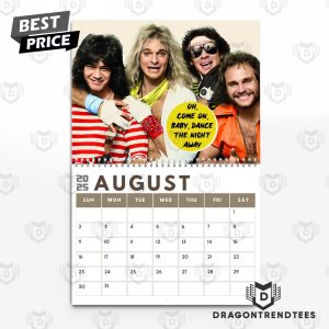 Van Halen Band New Year 2025 Calendar