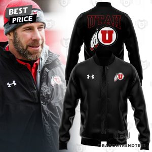 2024 Utah Utes Football Baseball Jacket – Black