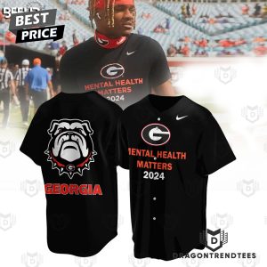 Georgia Bulldogs Mental Health Matters 2024 Baseball Jersey