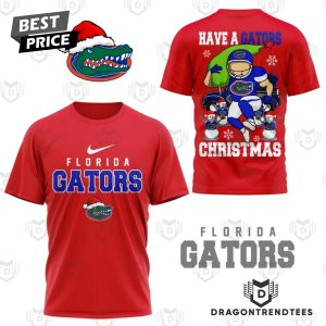 Florida Gators – Have A Gators Christmas 3D T-Shirt – Red