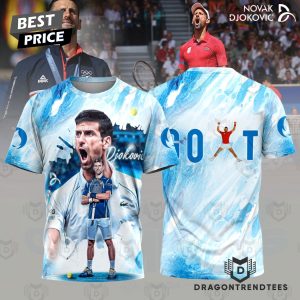 Novak Djokovic – GOAT Tennis Player 3D T-Shirt