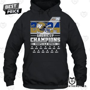 2024 Grey Cup Champions Winnipeg Blue Bombers Unisex T-Shirt