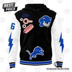 Personalized Detroit Lions X Sonic Design Hoodie