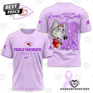 Kansas City Chiefs Tackle Pancreatic Cancer – Go Fight Win 3D T-Shirt – Purple