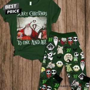 Scary Christmas To One And All Pajamas Set – Red