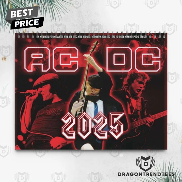 AC DC New Year 2025 Calendar