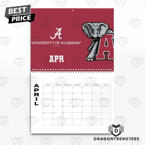 Alabama Crimson Tide 2025 Happy New Year Calendar