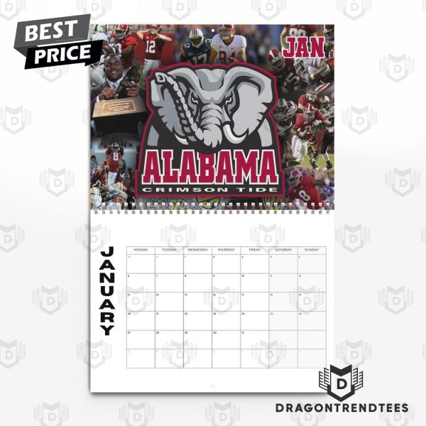 Alabama Crimson Tide 2025 Happy New Year Calendar