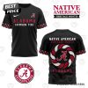 Alabama Crimson Tide Native American Heritage Month 3D T-Shirt – White