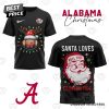 Alabama Crimson Tide – Sata Loves Crimson Tide 3D T-Shirt – Red