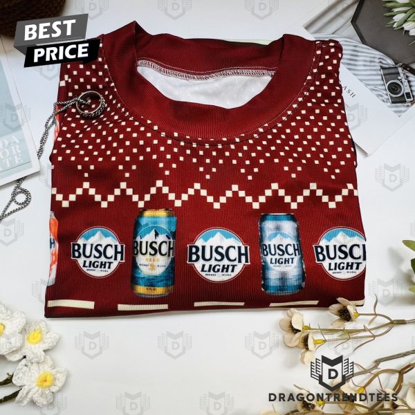 All I Want For Christmas Is Busch Beer Christmas Ugly Sweater