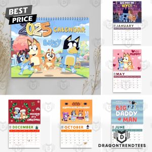 Bluey Happy New Year 2025 Calendar