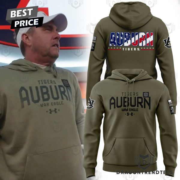 Auburn Tigers Football War Eagle Military Appreciation Hoodie