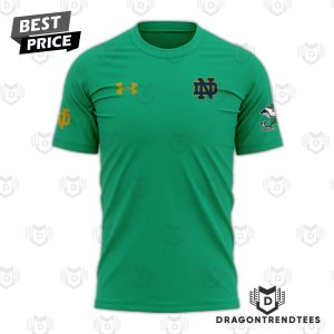 Notre Dame Fighting Irish Logo 3D T-Shirt – Green