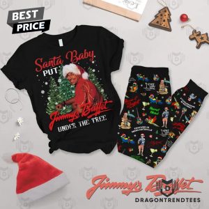 Santa Baby Put Jimmy Buffett Under The Tree Pajamas Set