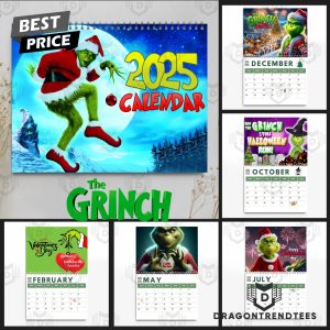 The Grinch Happy New Year 2025 Calendar