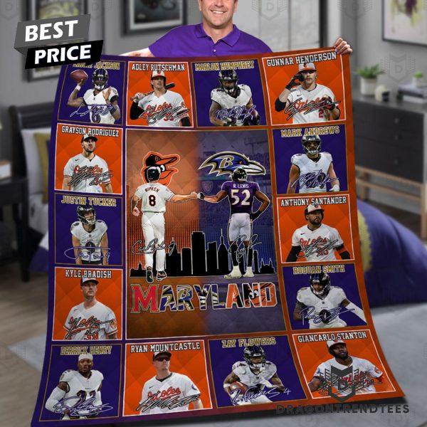 Baltimore Orioles x Baltimore Ravens Signature Blanket