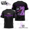 Baltimore Ravens Tackle Pancreatic Cancer – Go Fight Win 3D T-Shirt – Purple