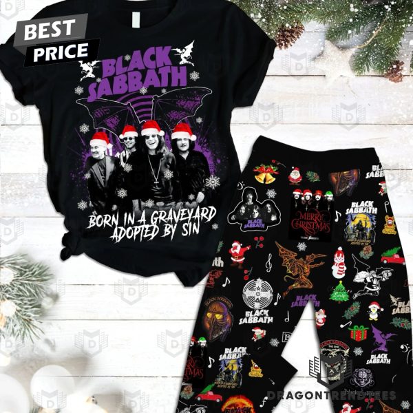 Black Sabbath Born In A Graveyard Adopted By Sin Pajamas Set