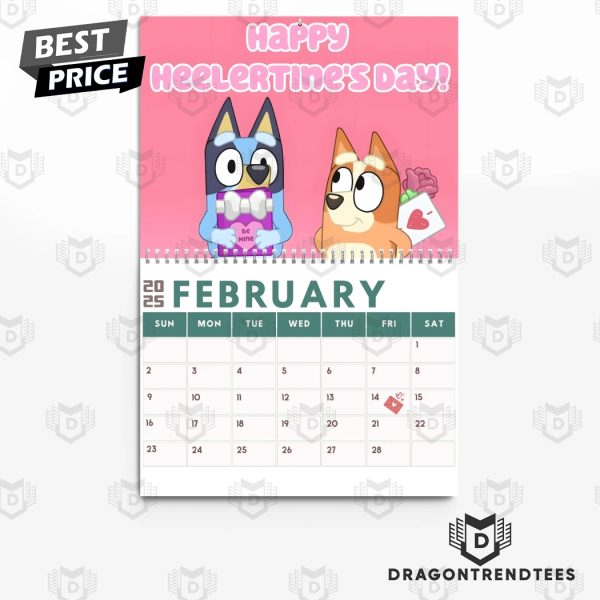 Bluey Happy New Year 2025 Calendar